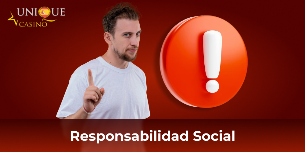 Responsabilidad social de los jugadores en Unique Casino