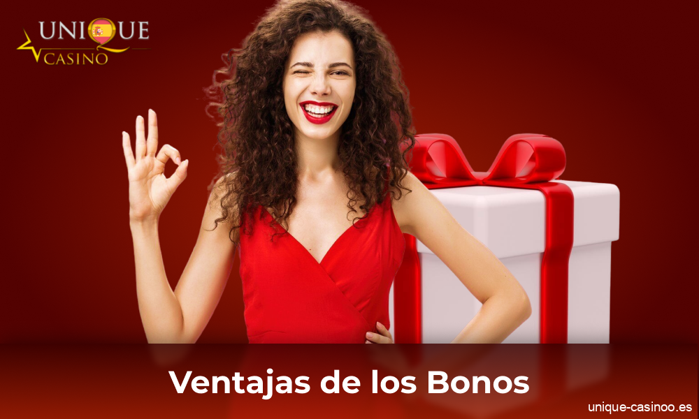 Ventajas del programa de bonos de Unique Casino para españoles