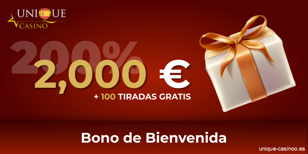 Bono de bienvenida en Unique Casino para jugadores españoles