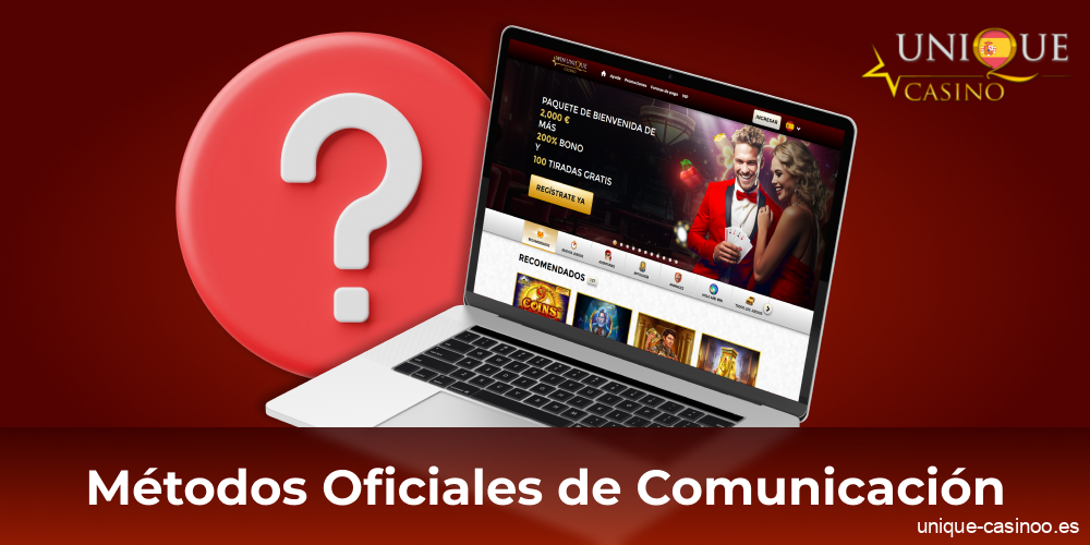 Contacto Unique Casino para españoles