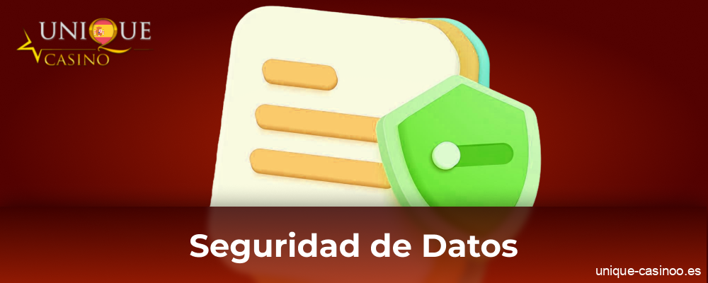 Protección de datos del jugador en Unique Casino
