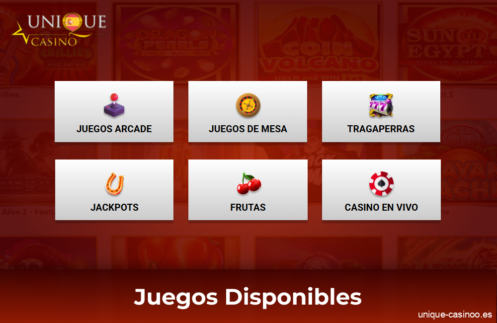 Juegos en el Unique Casino