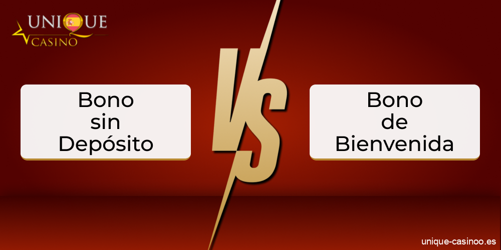 Las principales diferencias entre un bono sin depósito y un bono de bienvenida en Unique Casino