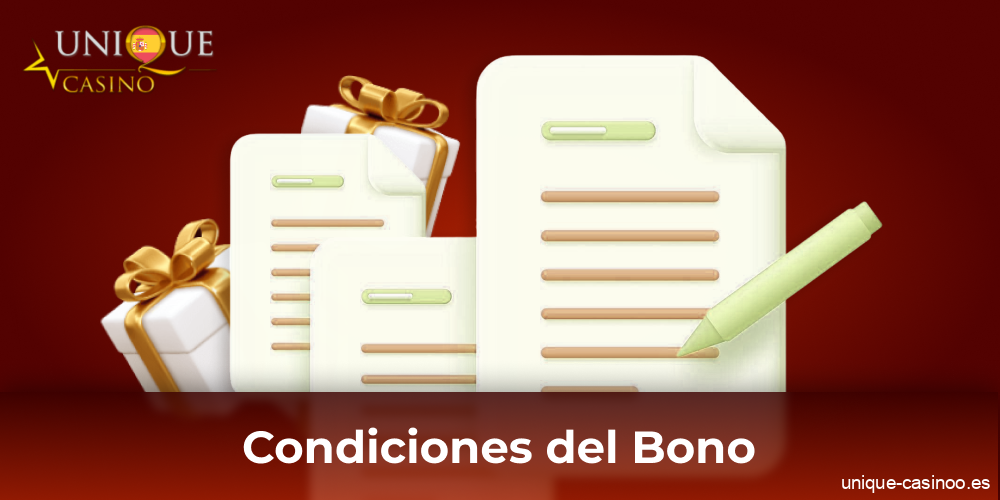 Reglas de apuesta para el bono sin depósito en Unique Casino