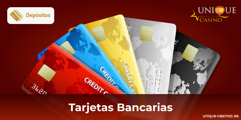 Uso de tarjetas bancarias en Unique Casino en España