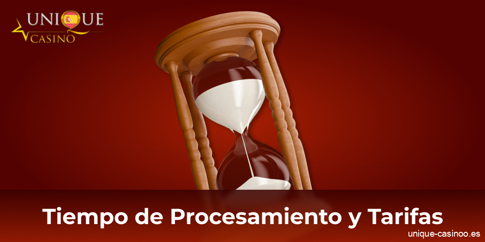 Tiempo de procesamiento de la solicitud de pago en Unique Casino
