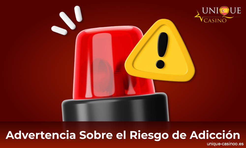 Signos de adicción al juego en los jugadores de Unique Casino