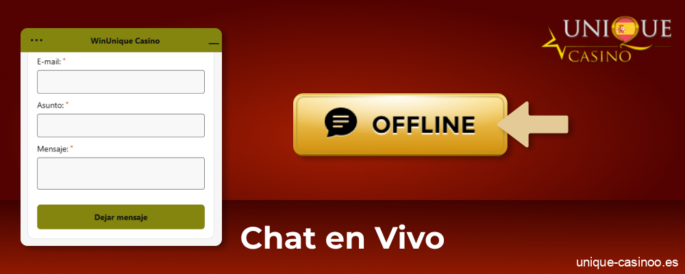 Chat en línea en Unique Casino