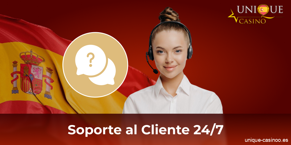 Atención al cliente en Unique Casino en España
