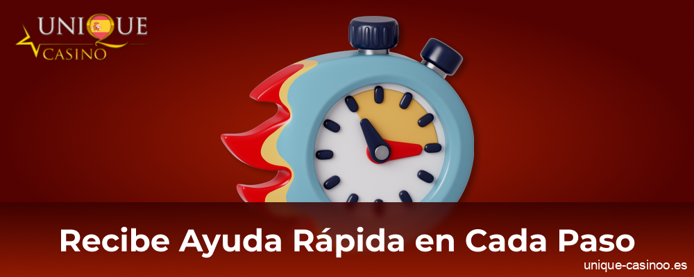 Asistencia rápida y de calidad en Unique Casino